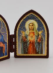 Icône Diptyque Mini - Sacrés Coeurs de Jésus & Marie