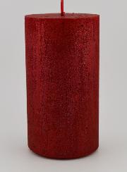 Bougie de Décoration Moderne - Rouge Carmin