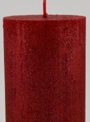 Bougie de Décoration Moderne - Rouge Carmin