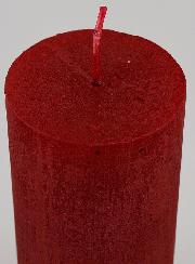 Bougie de Décoration Moderne - Rouge Carmin