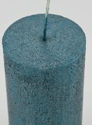 Bougie de Noël Moderne - Bleu Vert