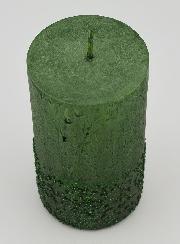 Bougie de Nöel Effet Pépite - Vert Sapin