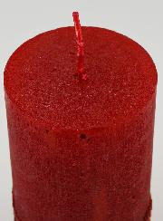 Bougie De Noël Effet Pépite - Rouge