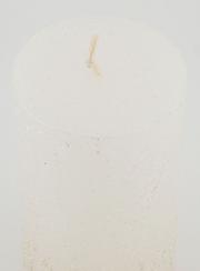Bougie de Noël Effet Pépite - Blanc Perlé