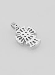 Pendentif Croix Gothique en Argent - 16mm