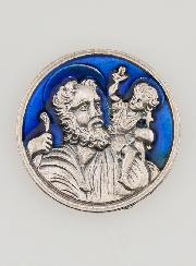 Plaque Autocollante de Saint Christophe - 3cm