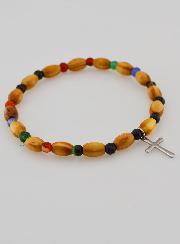 Bracelet Avec Croix - Agate & Bois