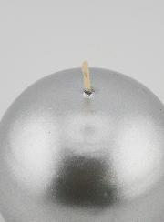 Bougie de Décoration Ronde 8cm - Argent