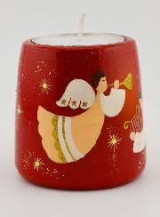 Bougeoir de Noël Anges Musiciens - 5cm
