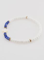 Bracelet Religieux Pierre & Nacre - Bleu