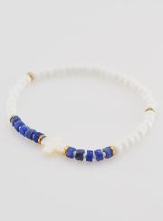 Bracelet Religieux Pierre & Nacre - Bleu