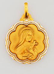 Médaille Sainte Thérèse & Saint Christophe