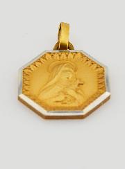 Médaille Sainte Thérèse en Plaqué Or