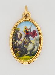 Médaille Bord Torsadé 25mm - Saint Georges