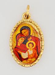 Médaille Bord Torsadé 25mm - Sainte Famille