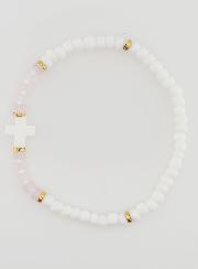 Bracelet Religieux Pierre & Nacre - Rose Pâle
