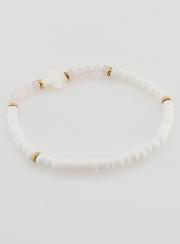 Bracelet Religieux Pierre & Nacre - Rose Pâle