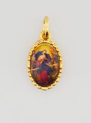 Médaille Bord Torsadé 15mm - Marie qui Défait les Noeuds