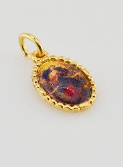 Médaille Bord Torsadé 15mm - Marie qui Défait les Noeuds