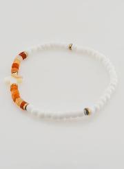 Bracelet Religieux Pierre & Nacre - Marron