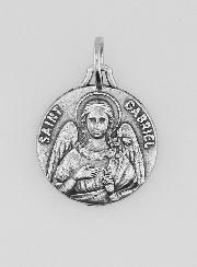 Médaille Saint Gabriel Argentée - 14mm