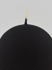 Bougie Boule de Noël 8cm - Noir Velours