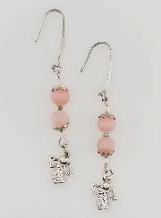 Boucles d'Oreilles Ange Gardien en Opale - Argenté