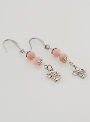 Boucles d'Oreilles Ange Gardien en Opale - Argenté