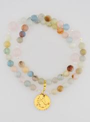Chapelet Morganite & Quartz Rose - Colombe de Paix