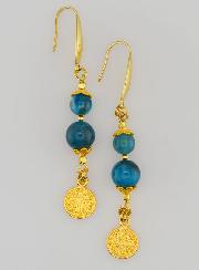 Boucles d'Oreilles - Apatite & St Benoît