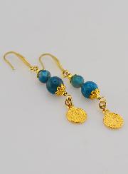 Boucles d'Oreilles - Apatite & St Benoît
