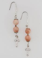 Boucles d'Oreilles - Pierre de Soleil & Croix