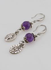 Boucles d'Oreilles - Miraculeuse & Améthyste