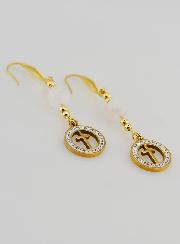 Boucles d'Oreilles - Pierre de Lune & Croix