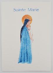 Carte Religieuse Livret - Sainte Marie Couronnée