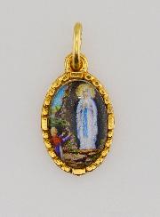 Médaille Bord Torsadé 15mm - ND de Lourdes