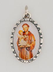 Médaille Bord Torsadé 25mm - Saint Antoine