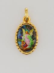 Médaille Bord Torsadé 15mm - Ange Gardien