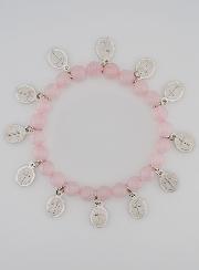 Bracelet des 12 Saints - Pierre Rose
