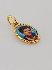 Médaille Bord Torsadé 15mm - Saint Carlo Acutis