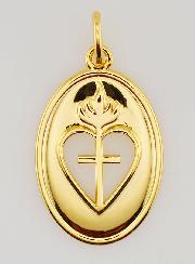 Pendentif Croix & Ex Voto Finition Or 18k