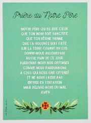 Carte de Prière Grand Format - Notre Père