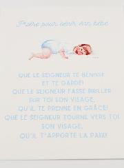 Carte de Prière Grand Format - Pour Bénir son Bébé