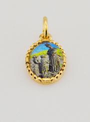 Médaille Bord Torsadé 15mm - Notre Dame de la Salette