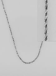 Chaîne Argentée Maille Torsadée - 60cm