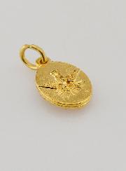 Médaille Bord Torsadé 15mm - Sainte Jeanne d'Arc