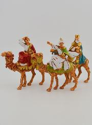 Santons Rois Mages sur Chameau - 6 cm