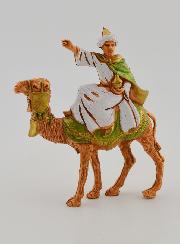 Santons Rois Mages sur Chameau - 6 cm