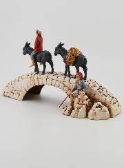 Santon Ânes sur Pont - Hauteur 6 cm