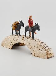 Santon Ânes sur Pont - Hauteur 6 cm